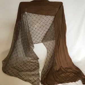 Chocolate + Lace Scarf